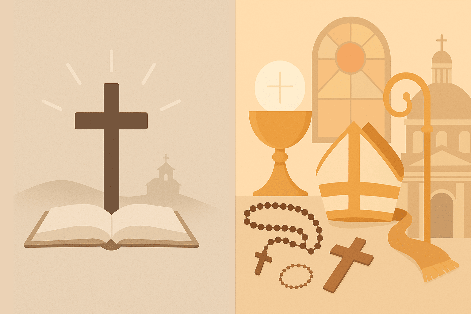 Différence entre chrétien et catholique : définitions et pratiques