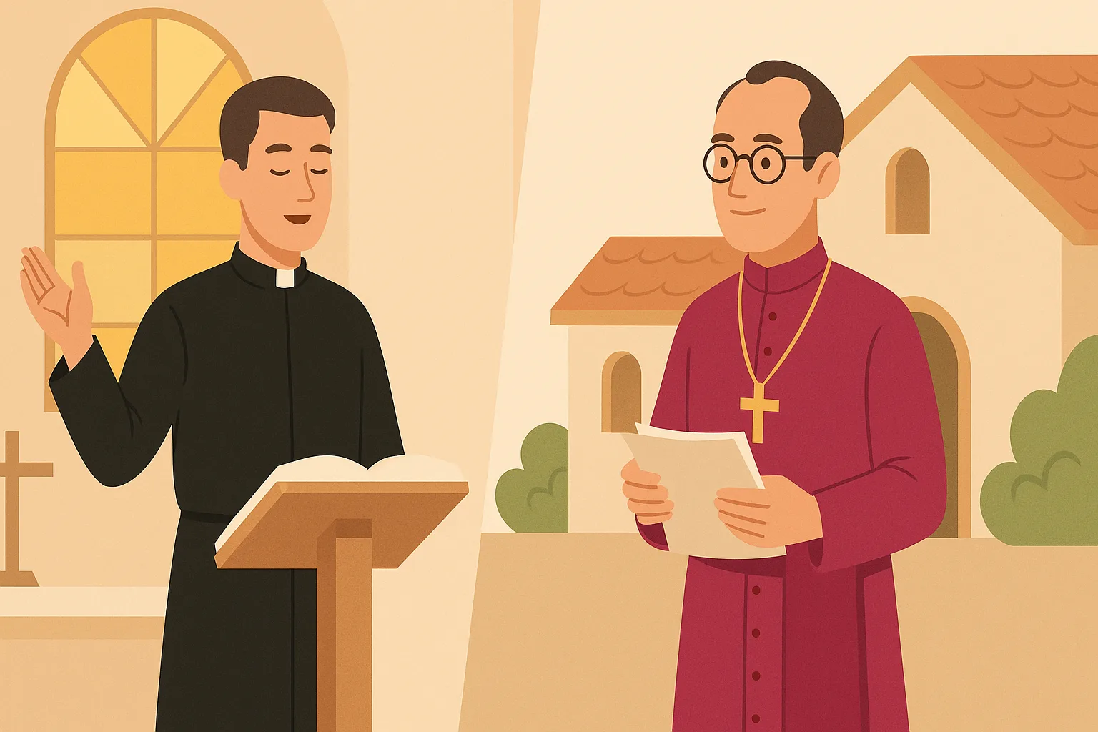 Différence entre prêtre et curé : qui fait quoi dans l&rsquo;Église catholique ?